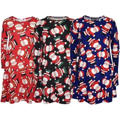 Abito swing babbo natale - di,