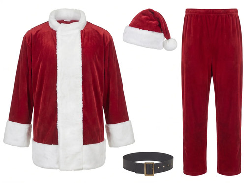 Costume babbo natale lusso - costume,