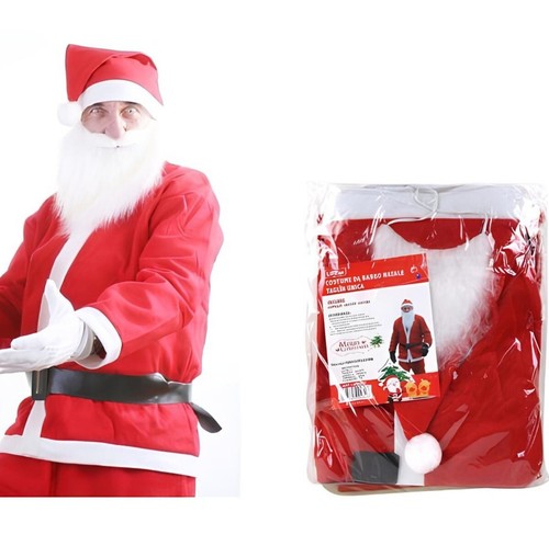 Costume babbo natale adulto - natale,