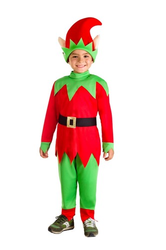 Costume elfo babbo natale - costume,