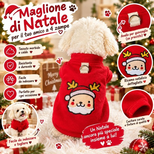 Vestito natalizio per - , cane