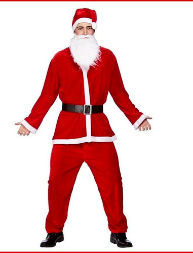 Costume babbo natale uomo - costume, da